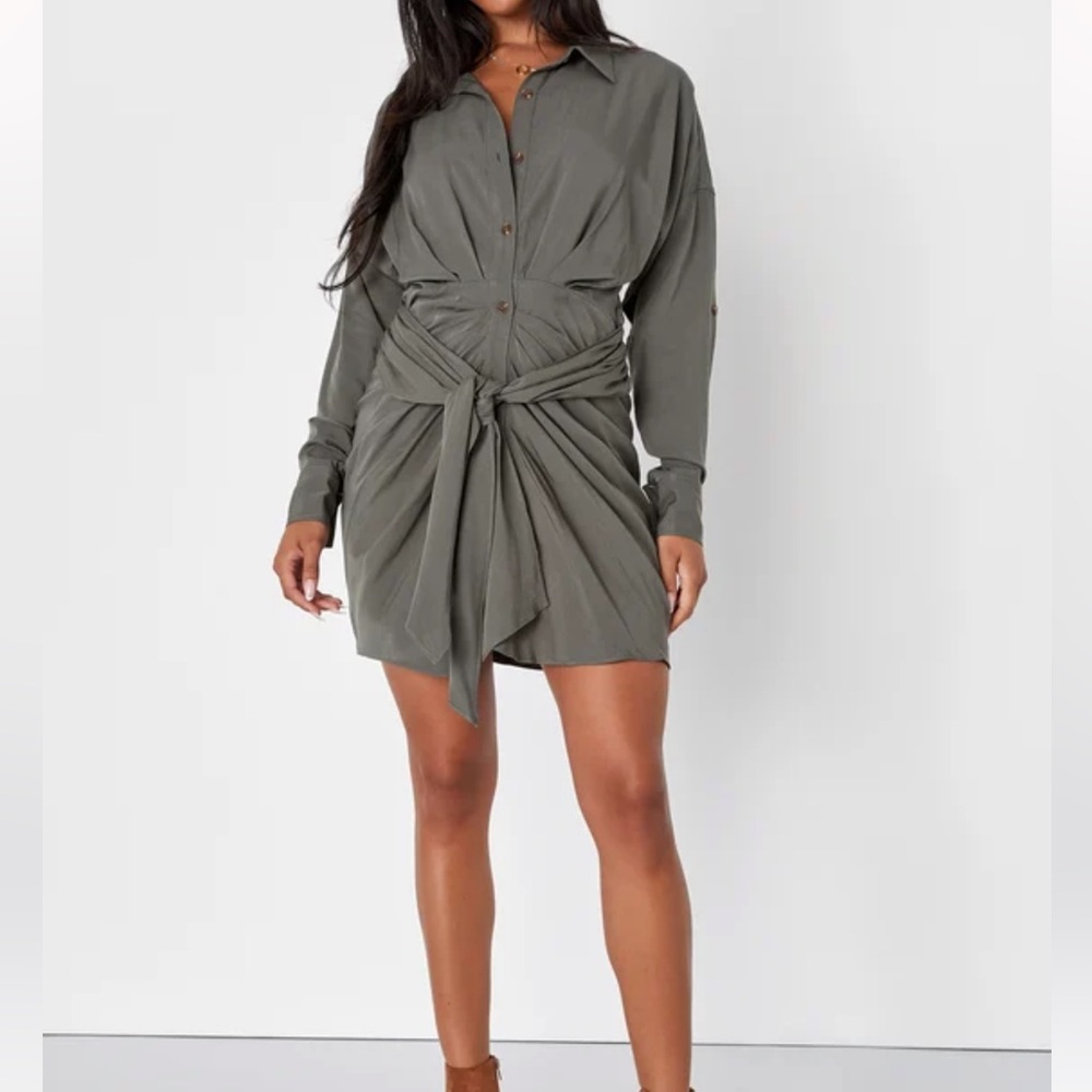 Lulus Button-Up Dress - Picture 2 of 8